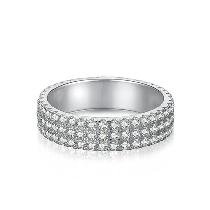 [Windsor Jewelry]Dainty Round Cut Tennis Ring