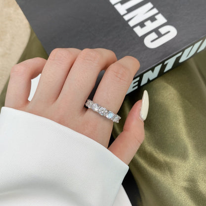 [Windsor Jewelry]Gorgeous Round Cut Tennis Ring