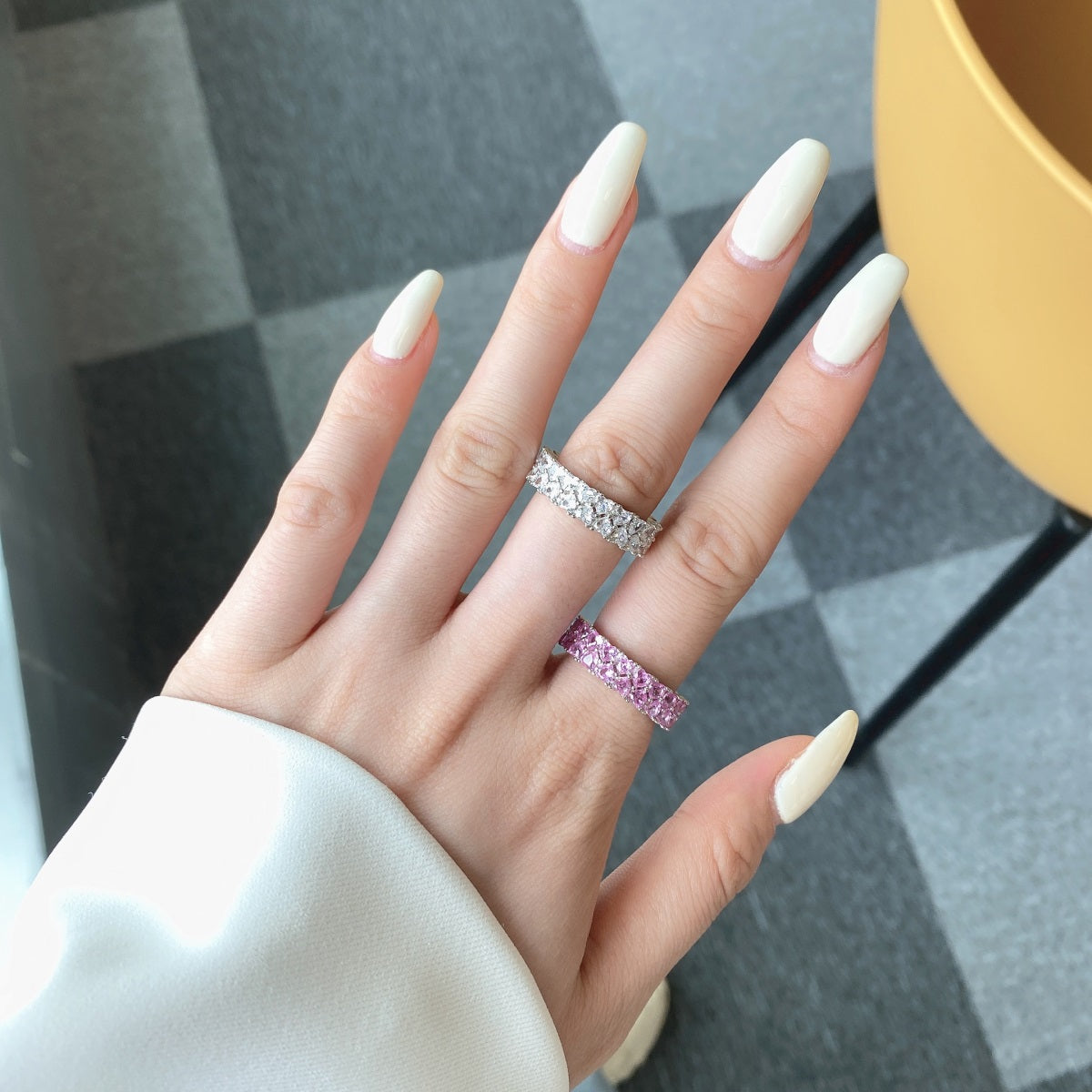 [Windsor Jewelry]Sparkling Full Heart Ring
