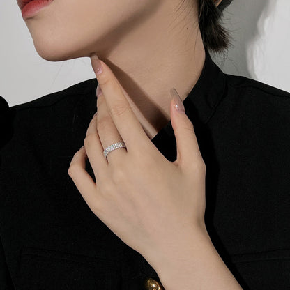 [Windsor Jewelry]Dainty Round Cut Tennis Ring