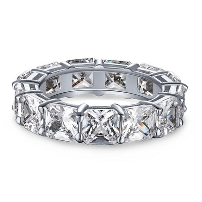 [Windsor Jewelry]Elegant Princess Cut Tennis Ring