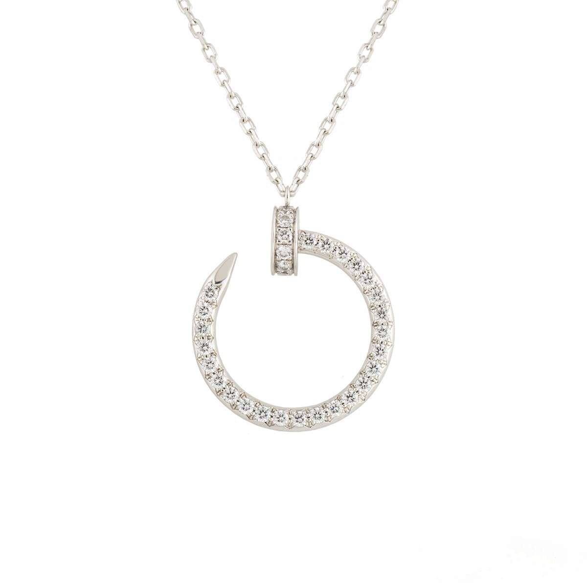 [Windsor Jewelry]JUSTE NECKLACE SILVER DIAMONDS