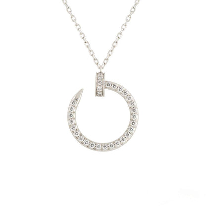 [Windsor Jewelry]JUSTE NECKLACE SILVER DIAMONDS