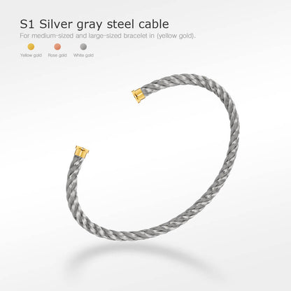 [Windsor Jewelry]FORCE SERIES BRACELET CABLES 50 CHOICES (DIY SELECTION)