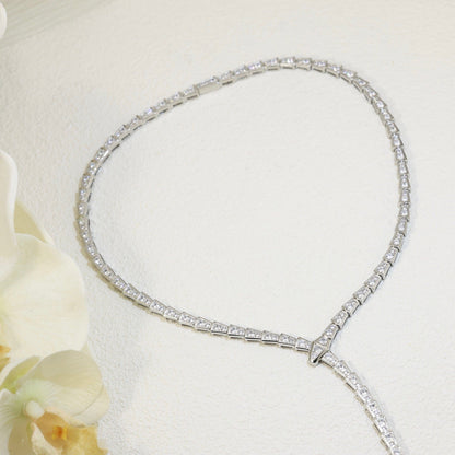 [Windsor Jewelry]SERPENTI NECKLACE SILVER DIAMOND