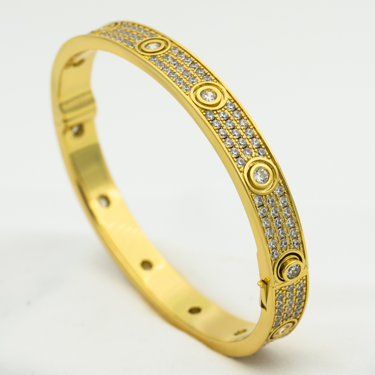 [Windsor Jewelry]LOVE BRACELET 6.1MM DIAMOND-PAVED 10 BIG DIAMONDS