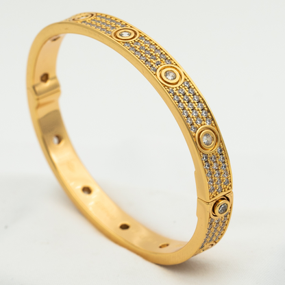 [Windsor Jewelry]LOVE BRACELET 6.1MM DIAMOND-PAVED 10 BIG DIAMONDS