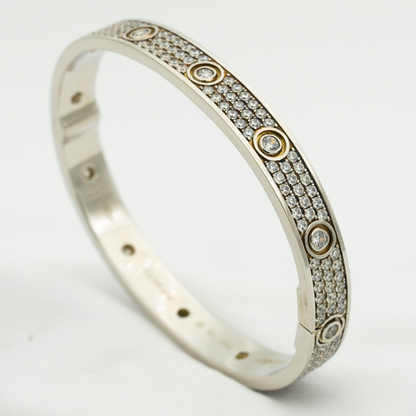 [Windsor Jewelry]LOVE BRACELET 6.1MM DIAMOND-PAVED 10 BIG DIAMONDS