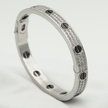 [Windsor Jewelry]LOVE BRACELET 6.1MM DIAMOND-PAVED CERAMIC