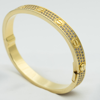 [Windsor Jewelry]LOVE BRACELET 6.1MM DIAMOND-PAVED