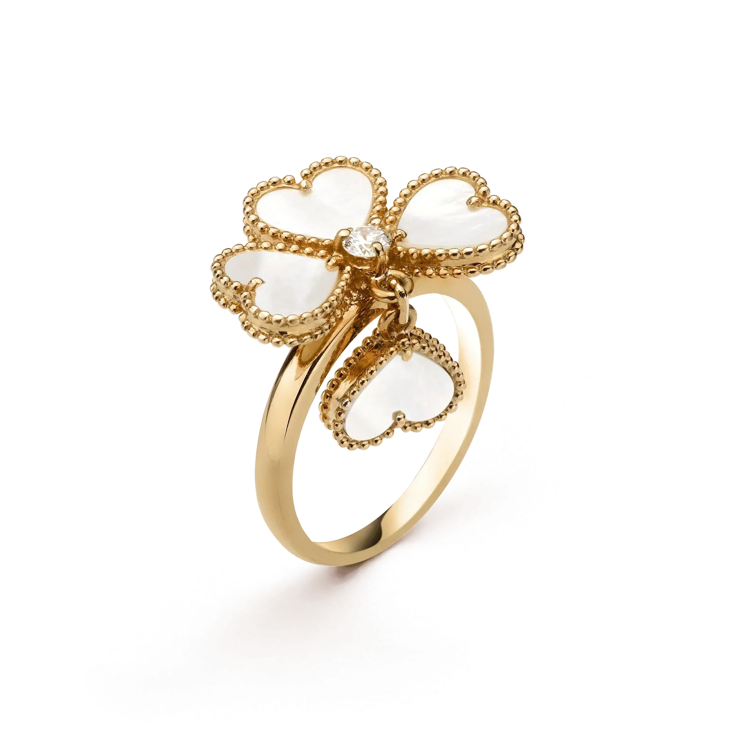 [Windsor Jewelry]SWEET CLOVER WHITE MOP RING