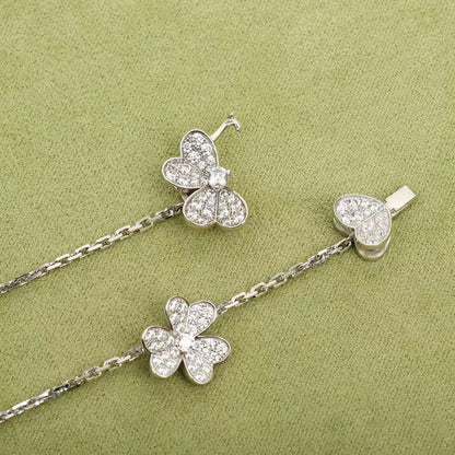 [Windsor Jewelry]FRIVOLE SILVER 9 FLOWERS NECKLACE