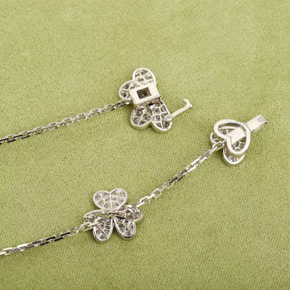 [Windsor Jewelry]FRIVOLE SILVER 9 FLOWERS NECKLACE
