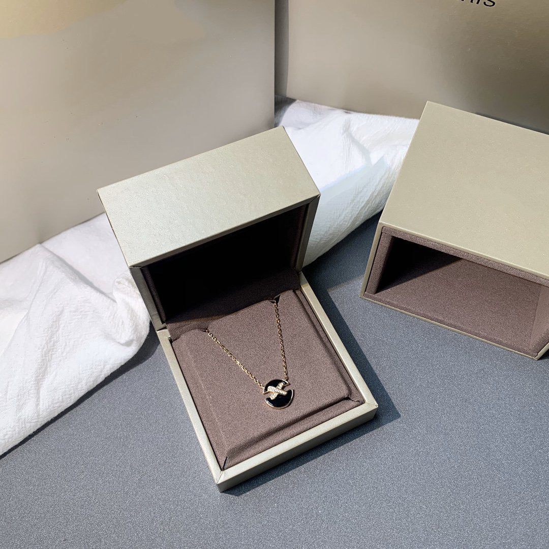 [Windsor Jewelry]JEUX DE PINK GOLD DIAMOND NECKLACE