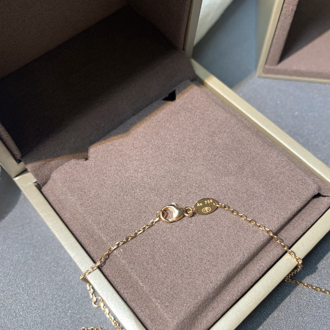 [Windsor Jewelry]JEUX DE PINK GOLD DIAMOND NECKLACE