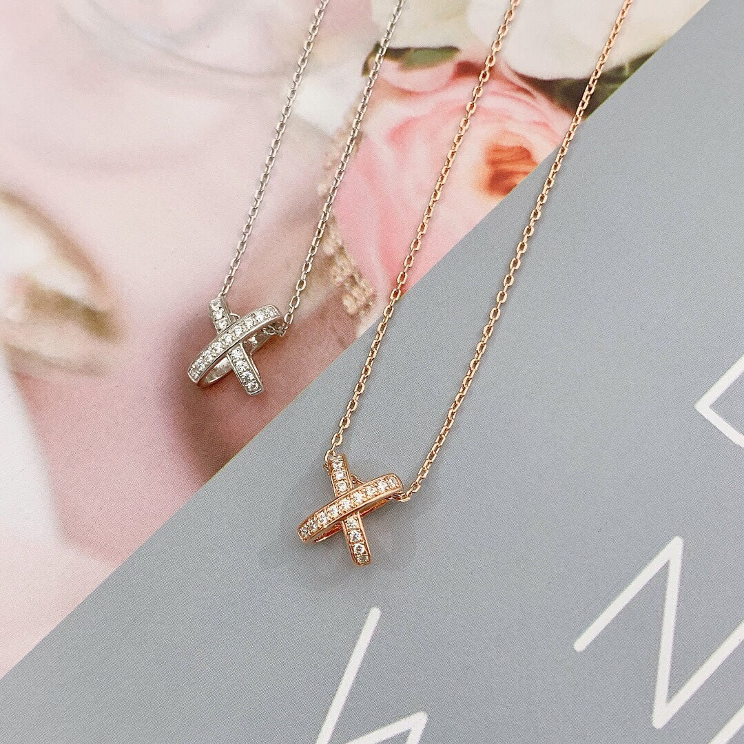 [Windsor Jewelry]JEUX DE DIAMOND NECKLACE