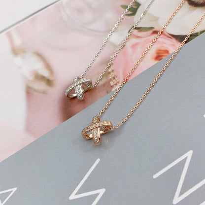 [Windsor Jewelry]JEUX DE DIAMOND NECKLACE