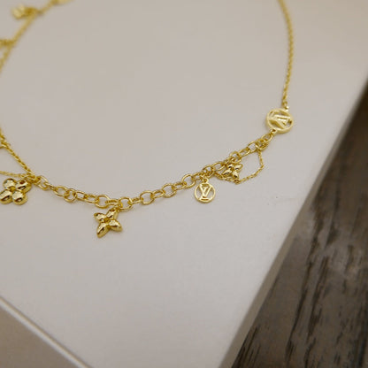 [Windsor Jewelry]BLOOMING SUPPLE NECKLACE BRASS