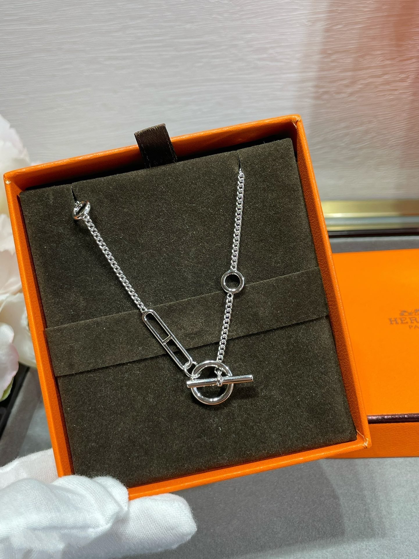 [Windsor Jewelry]HM STERLING CHAINE D'ANCRE HEART