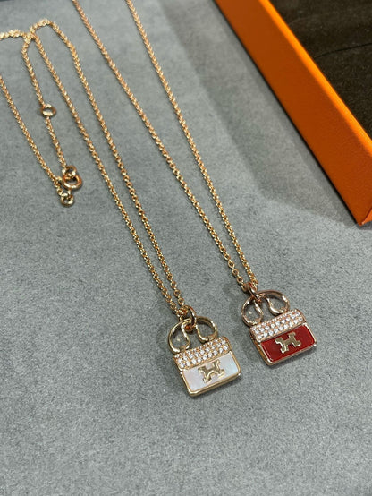 [Windsor Jewelry]H CIRCE MOISSANITE PENDANT NECKLACE GOLD