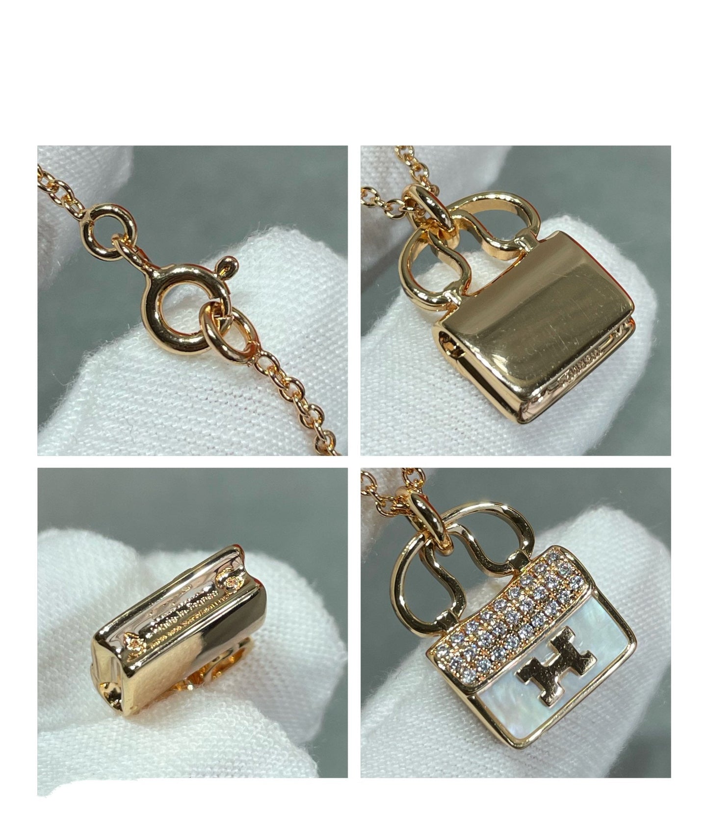 [Windsor Jewelry]H CIRCE MOISSANITE PENDANT NECKLACE GOLD