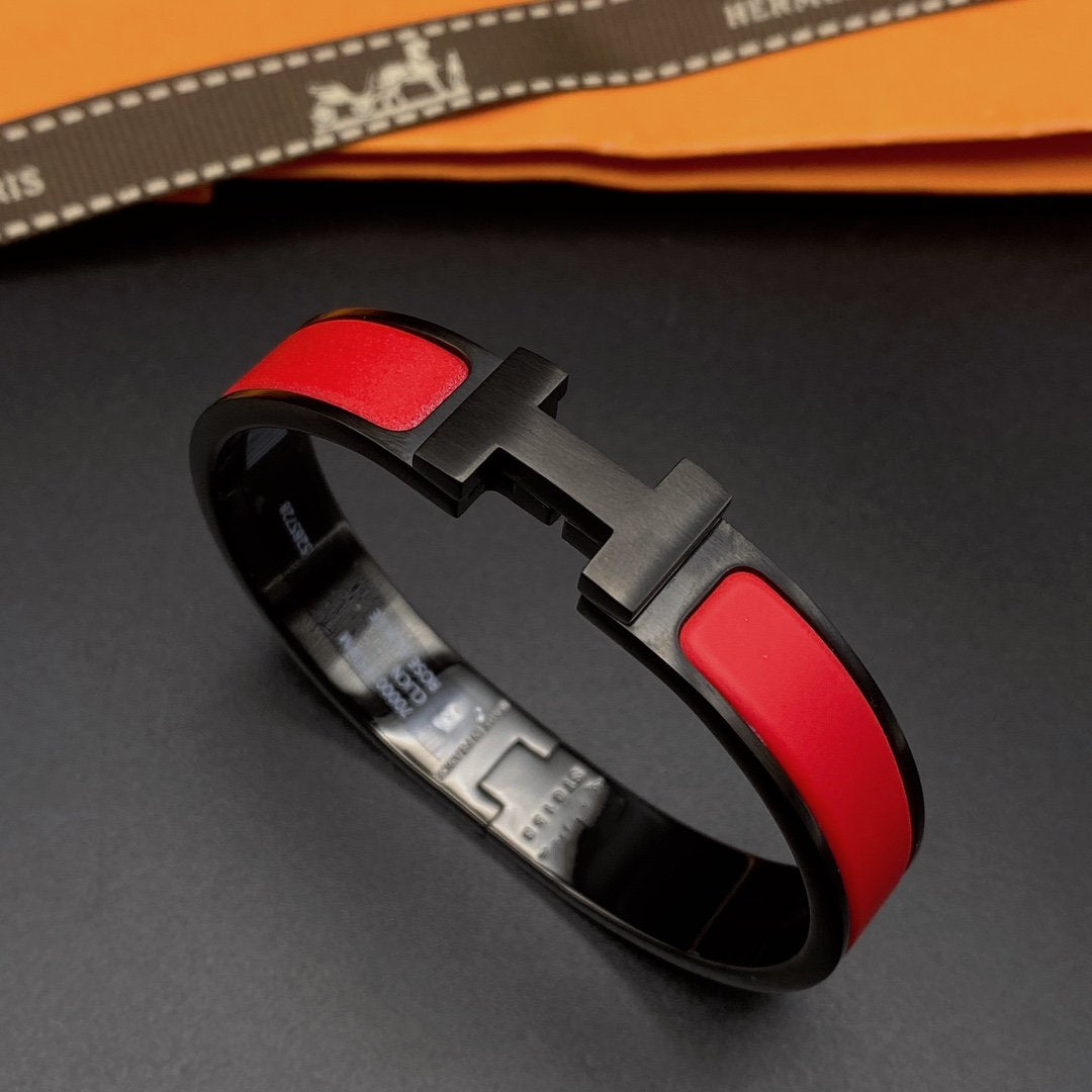 [Windsor Jewelry]CLIC HM SO BLACK RED BRACELET