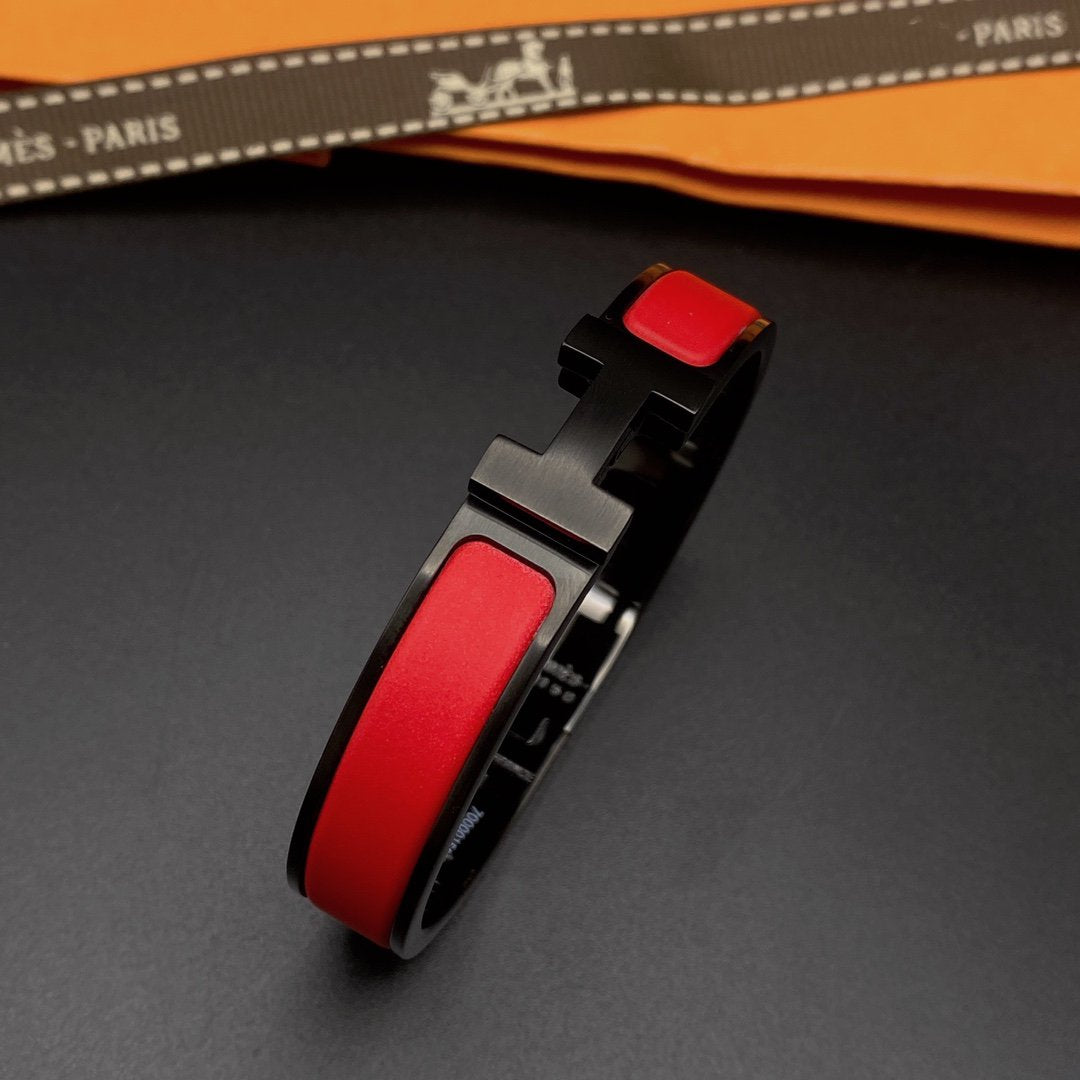 [Windsor Jewelry]CLIC HM SO BLACK RED BRACELET