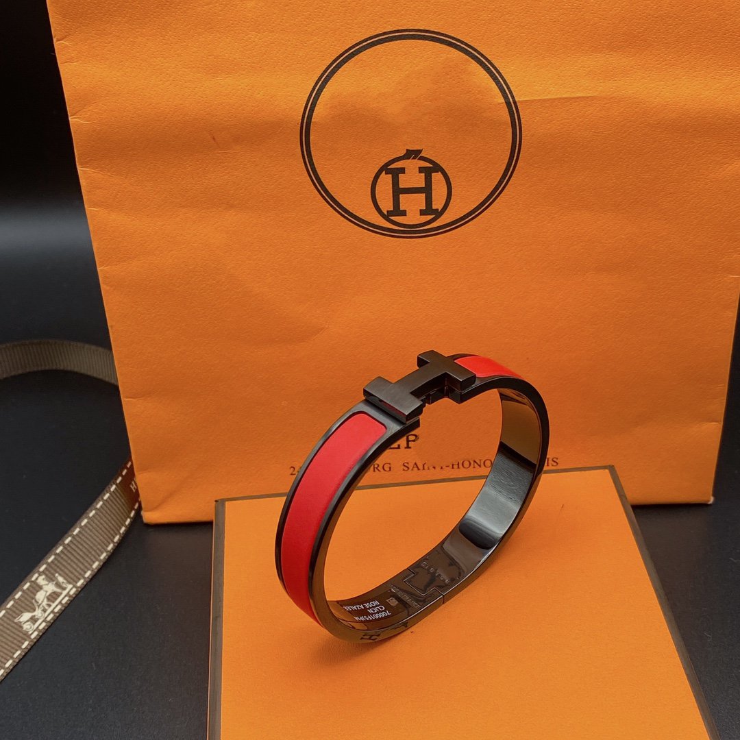 [Windsor Jewelry]CLIC HM SO BLACK RED BRACELET