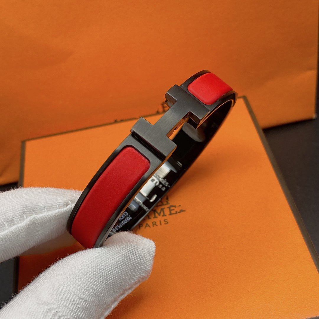 [Windsor Jewelry]CLIC HM SO BLACK RED BRACELET