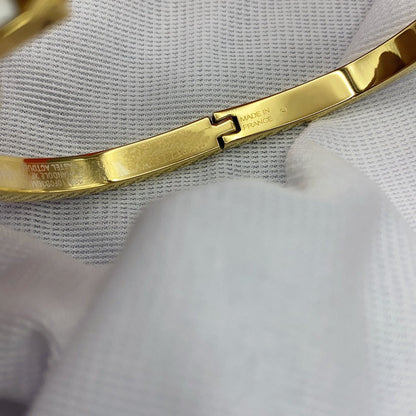 [Windsor Jewelry]CLASSIC HM CLIC WHITE 8MM ENAMEL BRACELET