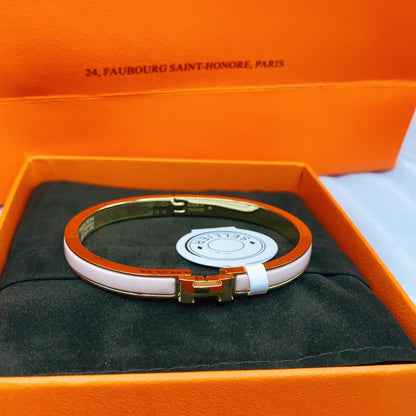 [Windsor Jewelry]CLASSIC HM CLIC  PINK 8MM ENAMEL BRACELET