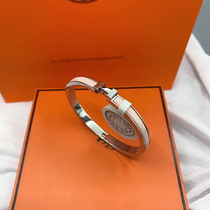 [Windsor Jewelry]CLASSIC HM CLIC  PINK 8MM ENAMEL BRACELET