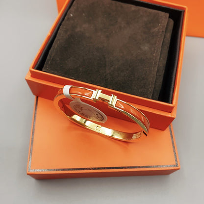 [Windsor Jewelry]CLASSIC HM CLIC RED 8MM ENAMEL BRACELET