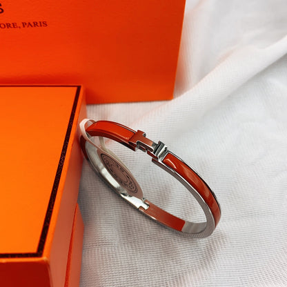 [Windsor Jewelry]CLASSIC HM CLIC RED 8MM ENAMEL BRACELET