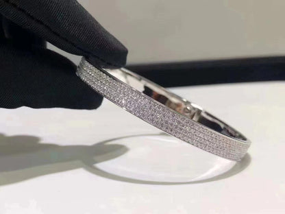 [Windsor Jewelry]HM KELLY BRACELET IN SILVER AND FULL PAVE DIAMOND