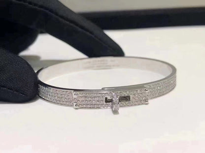 [Windsor Jewelry]HM KELLY BRACELET IN SILVER AND FULL PAVE DIAMOND