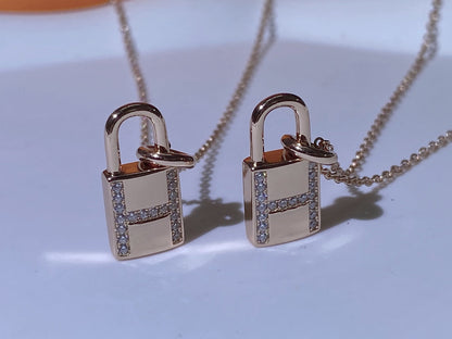 [Windsor Jewelry]HM ADVANCED NICHE LOCK HEAD NECKLACE DIAMONDS