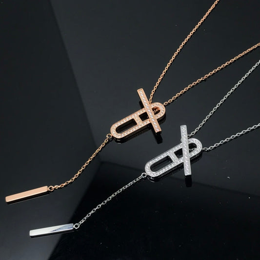 [Windsor Jewelry]HM NECKLACE PLATINUM ROSE GOLD DIAMOND
