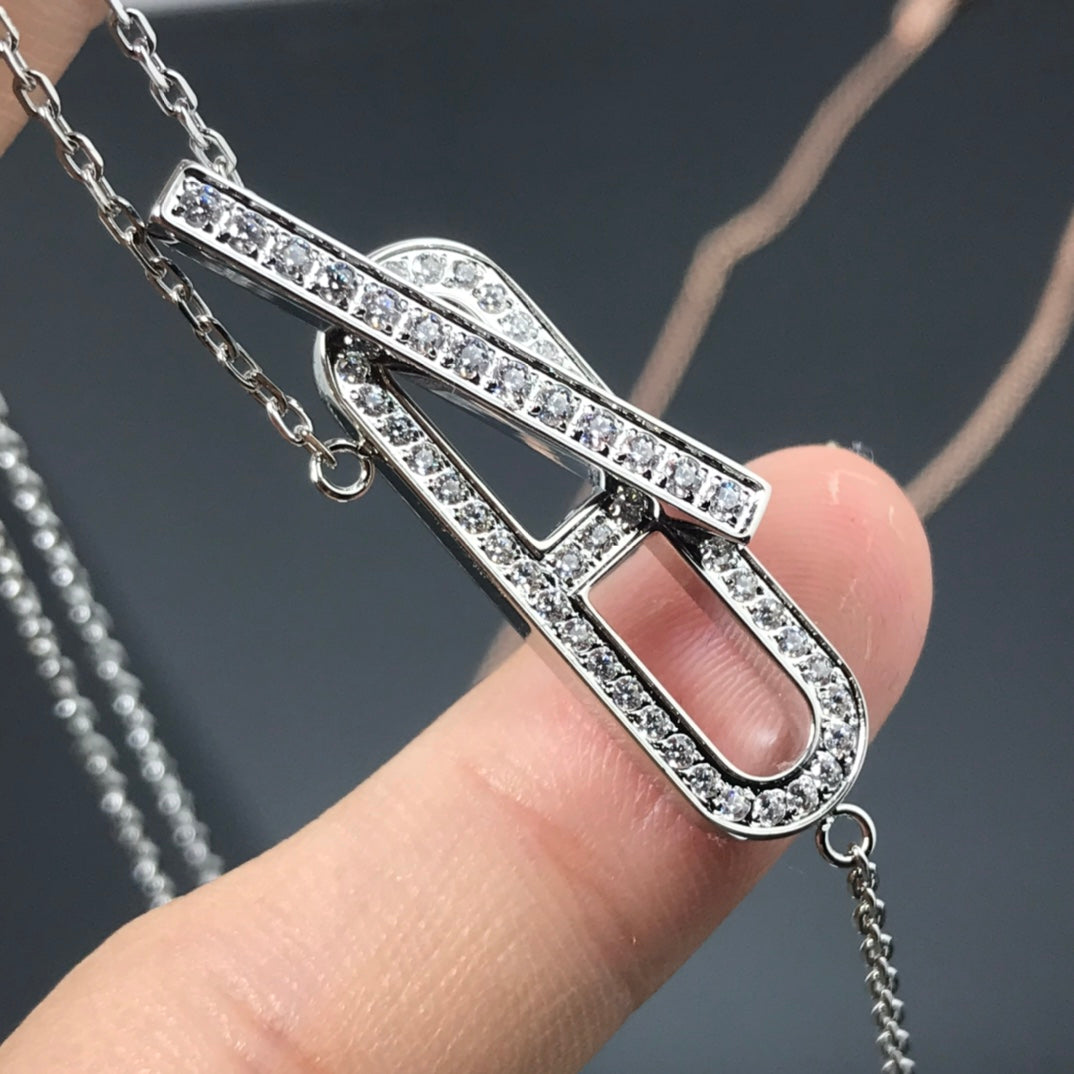 [Windsor Jewelry]HM NECKLACE PLATINUM ROSE GOLD DIAMOND