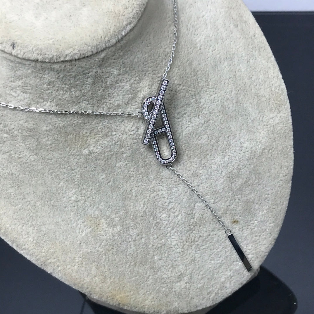[Windsor Jewelry]HM NECKLACE PLATINUM ROSE GOLD DIAMOND