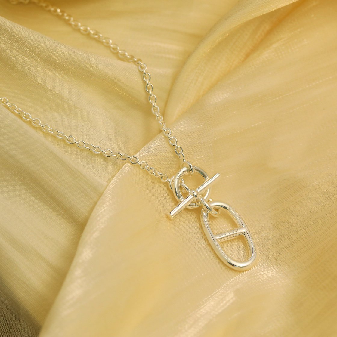 [Windsor Jewelry]HM CHAINE D'ANCRE PENDANT NECKLACE STERLING SILVER