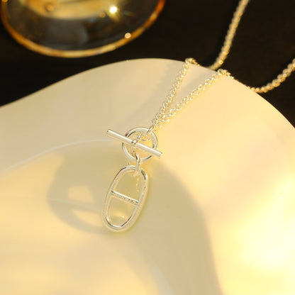 [Windsor Jewelry]HM CHAINE D'ANCRE PENDANT NECKLACE STERLING SILVER