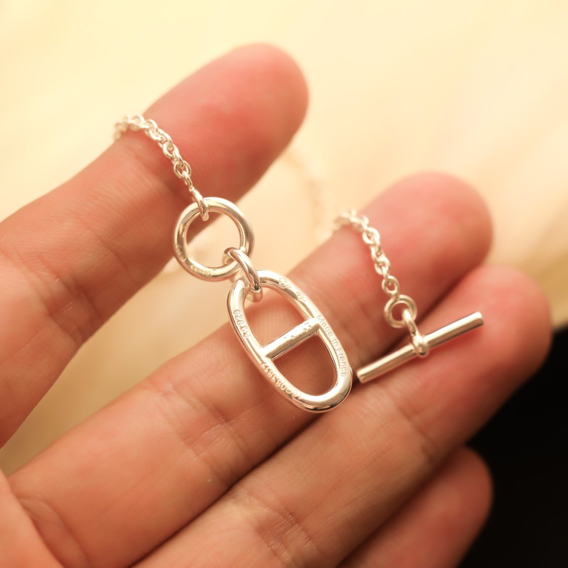 [Windsor Jewelry]HM CHAINE D'ANCRE PENDANT NECKLACE STERLING SILVER