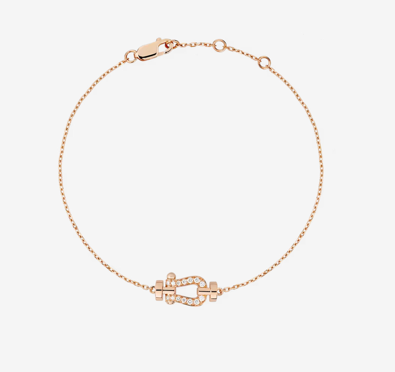 [Windsor Jewelry]FORCE 10 FULL DIAMOND BUCKLE CHAIN LINK MINI MODEL