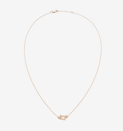 [Windsor Jewelry]FORCE 10 DIAMOND PINK GOLD NECKLACE MINI MODEL