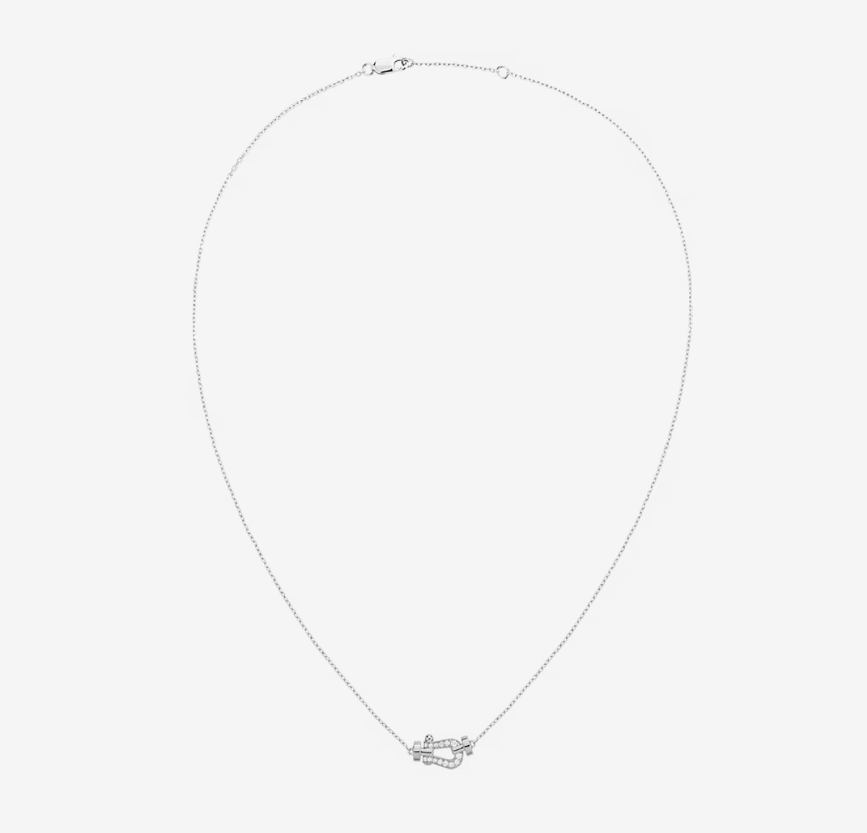 [Windsor Jewelry]FORCE 10 DIAMOND SILVER NECKLACE MINI MODEL