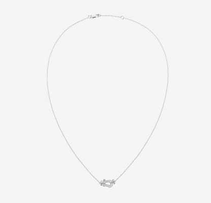 [Windsor Jewelry]FORCE 10 DIAMOND SILVER NECKLACE MINI MODEL
