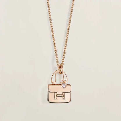 [Windsor Jewelry]AMULETTE PEDANT ROSE GOLD NECKLACE