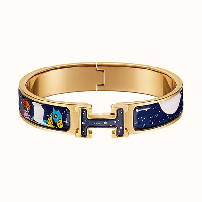 [Windsor Jewelry]H STAR AND MOON BRACELET 12MM