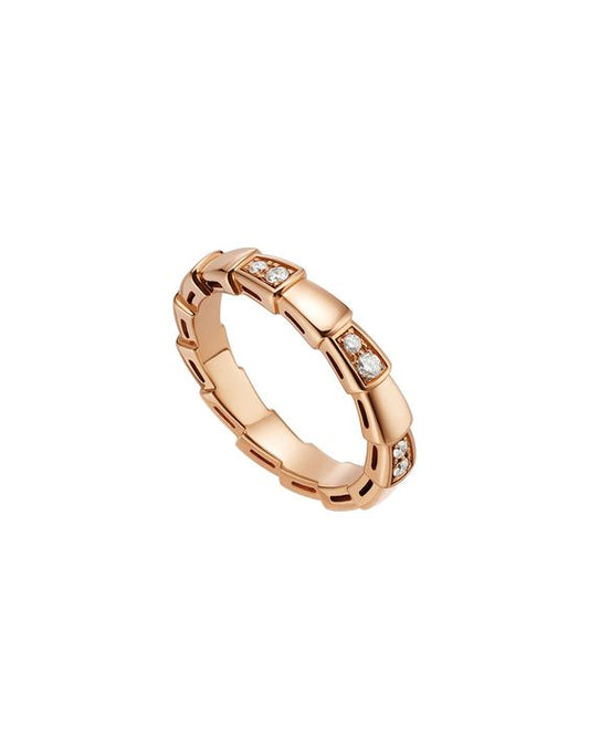 [Windsor Jewelry]SERPENTI RING PINK GOLD  3MM